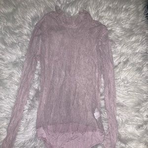 Forever 21 Pink Lace Sheer Women’s Bodysuit